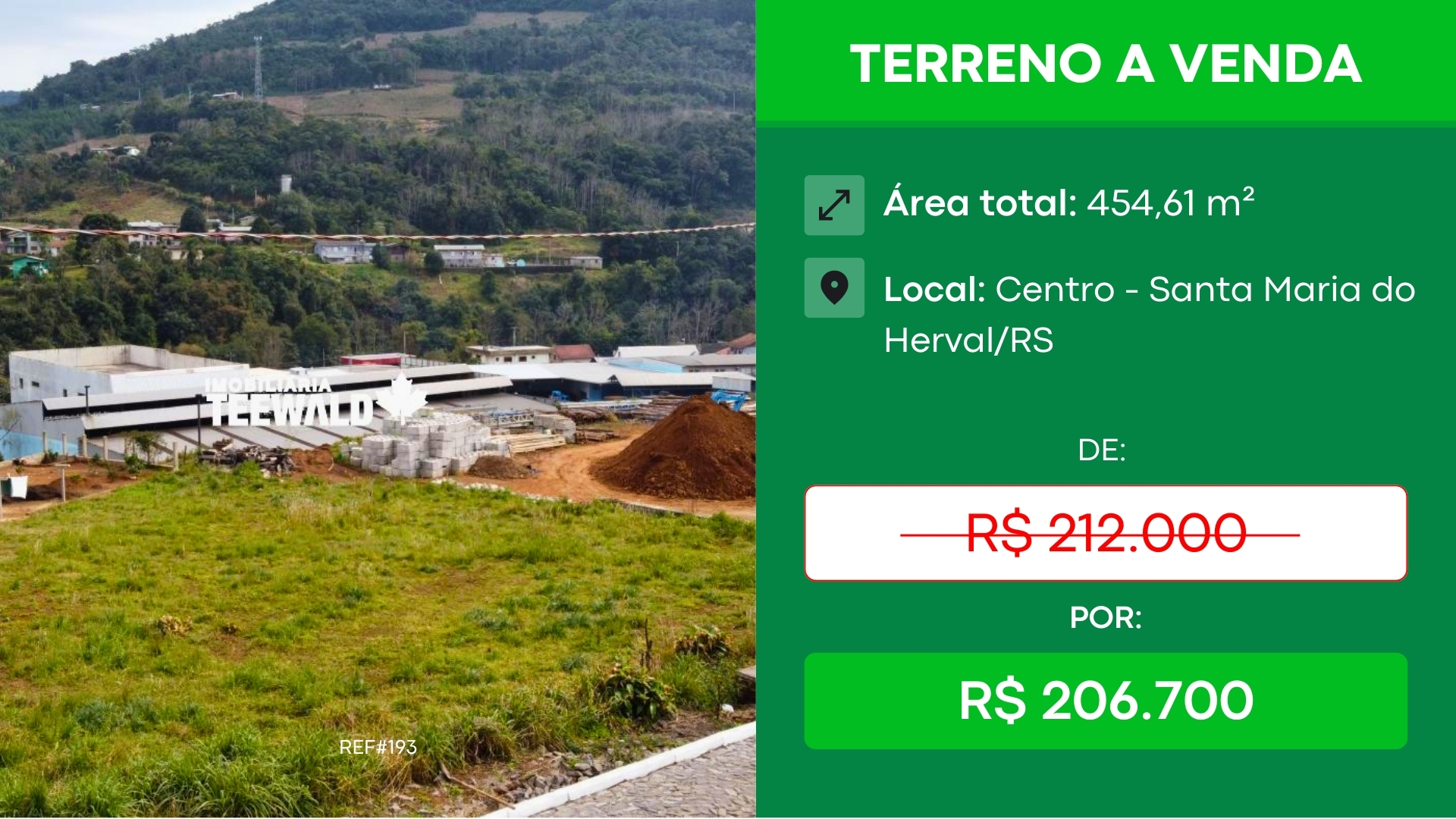 Anúncio Teewald.