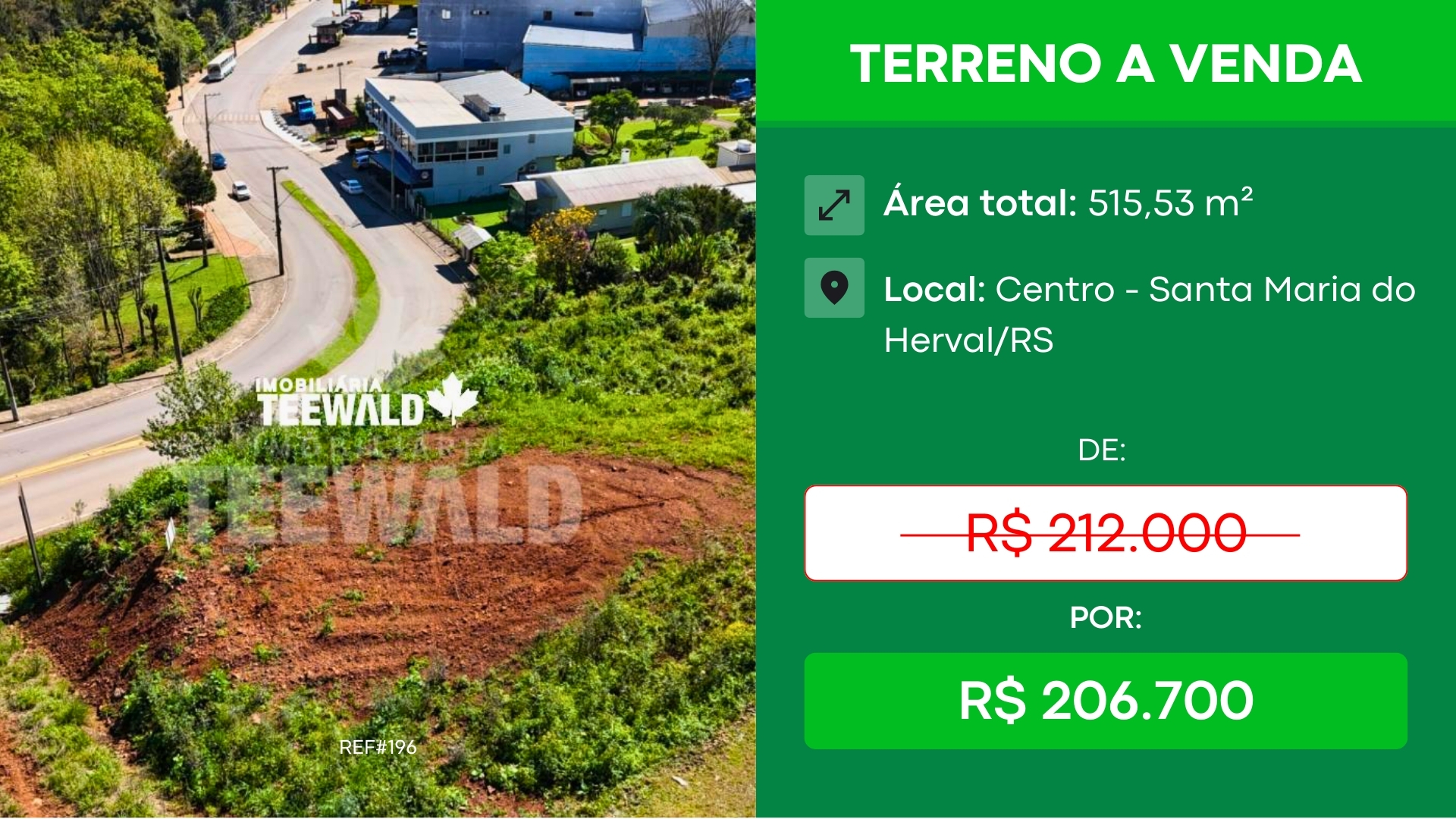 Anúncio Teewald.