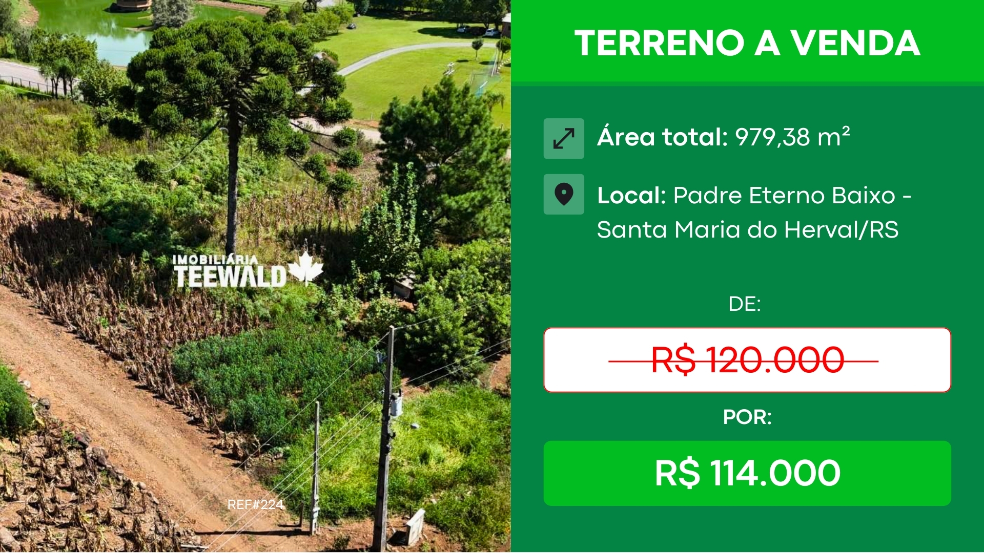 Anúncio Teewald.